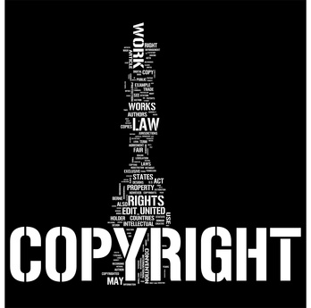 Copyright tag cloud